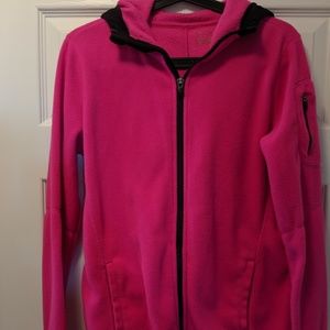 Pink fleece jacket